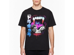 Rockinstone Horror Movies Fangs And Photo Jpn Text Black Adult T-shirt Size:xl