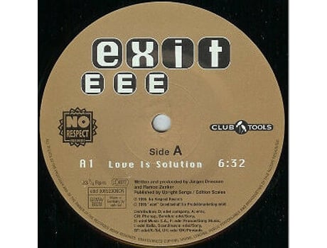 Vinil Love Is Solution No Respect Records