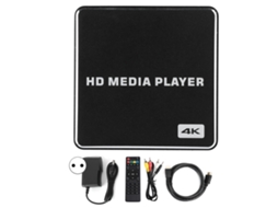 Mini Media Box USB Full HD 1080p, 4K, para Diversas Aplicações CHABERLU