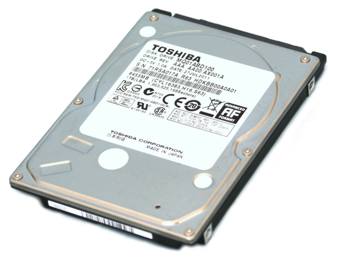 Disco HDD Interno TOSHIBA 2.5" 1TB 5400 RPM  (1 TB - SATA - 5400 RPM)