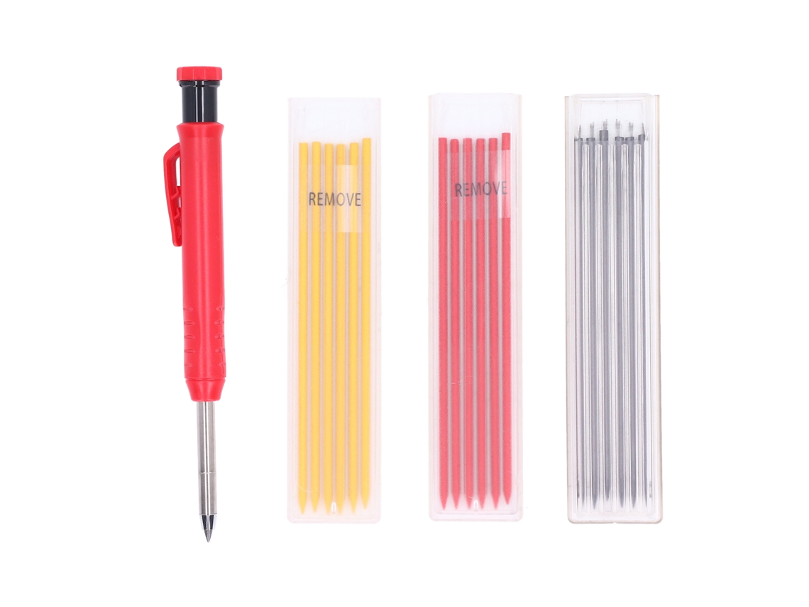Conjunto de lápis de carpinteiro de grafite para marcação de construção
