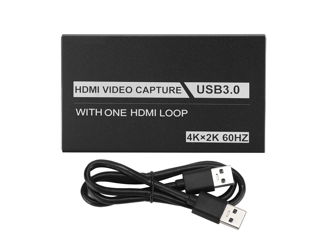 Placa de Captura de Vídeo 4k Usb3.0 1080p para Games com Dongle Hd para Obs