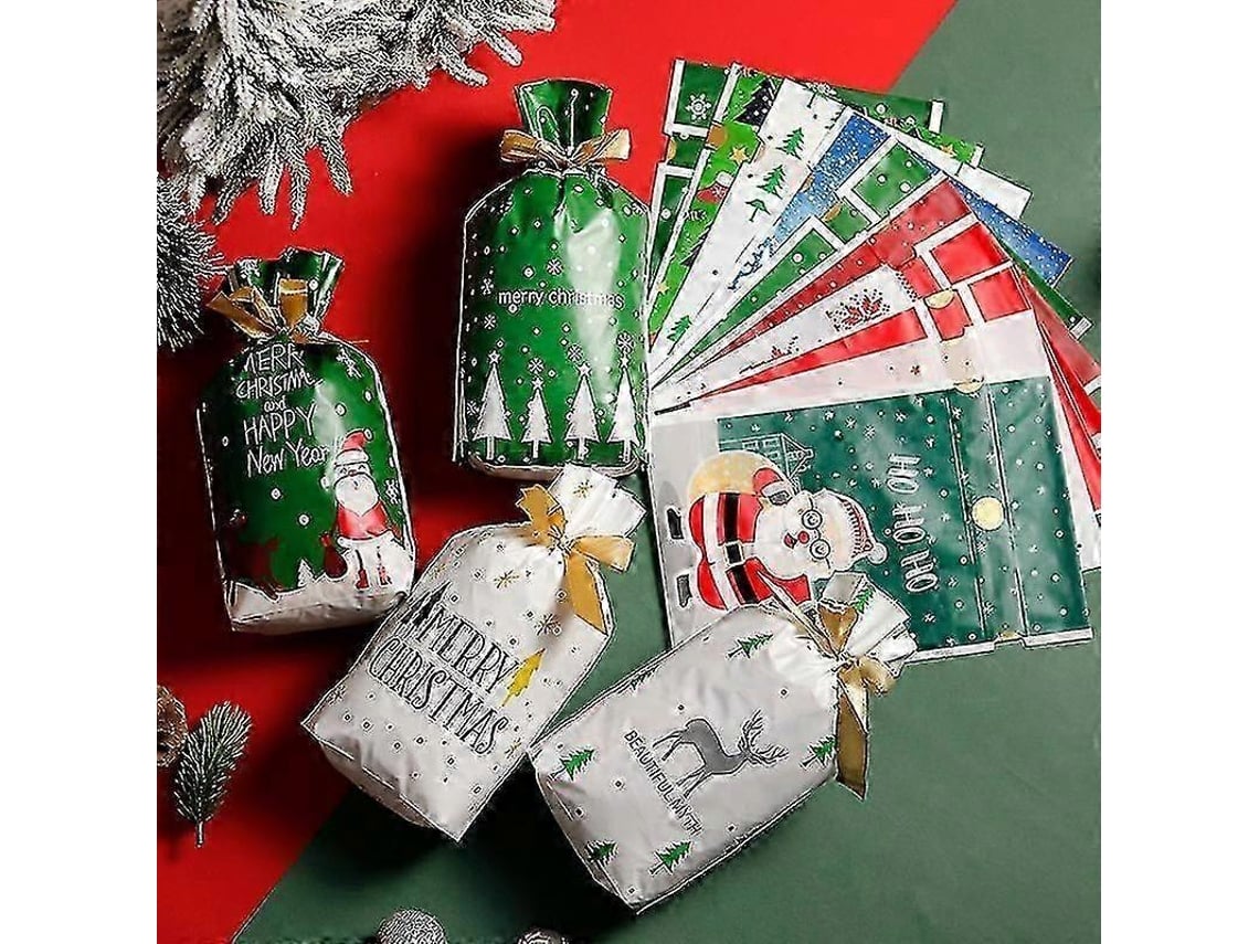 Sacolas Para Doces E Biscoitos De Natal, 5/10 Unidades, Para Presentes E Decoração
