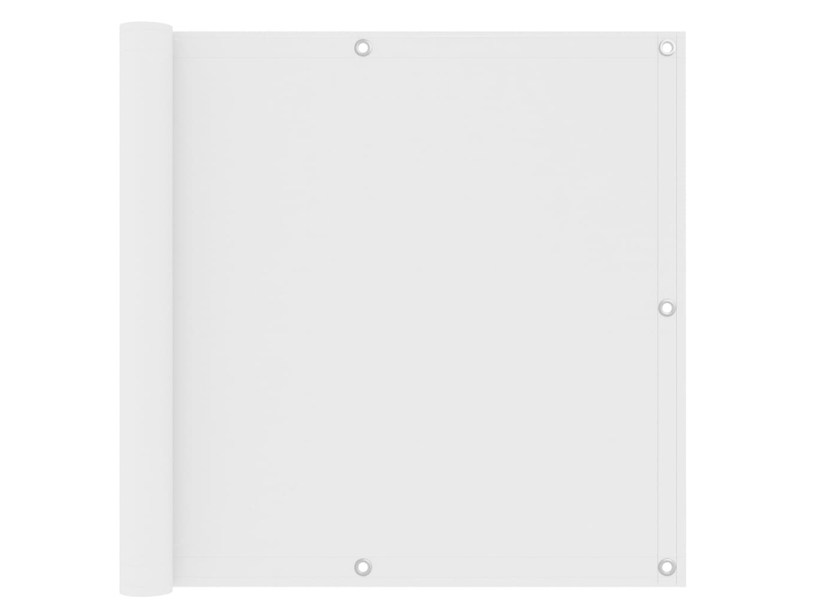 Vidaxl Tela De Varanda 90x300 Cm Tecido Oxford Branco