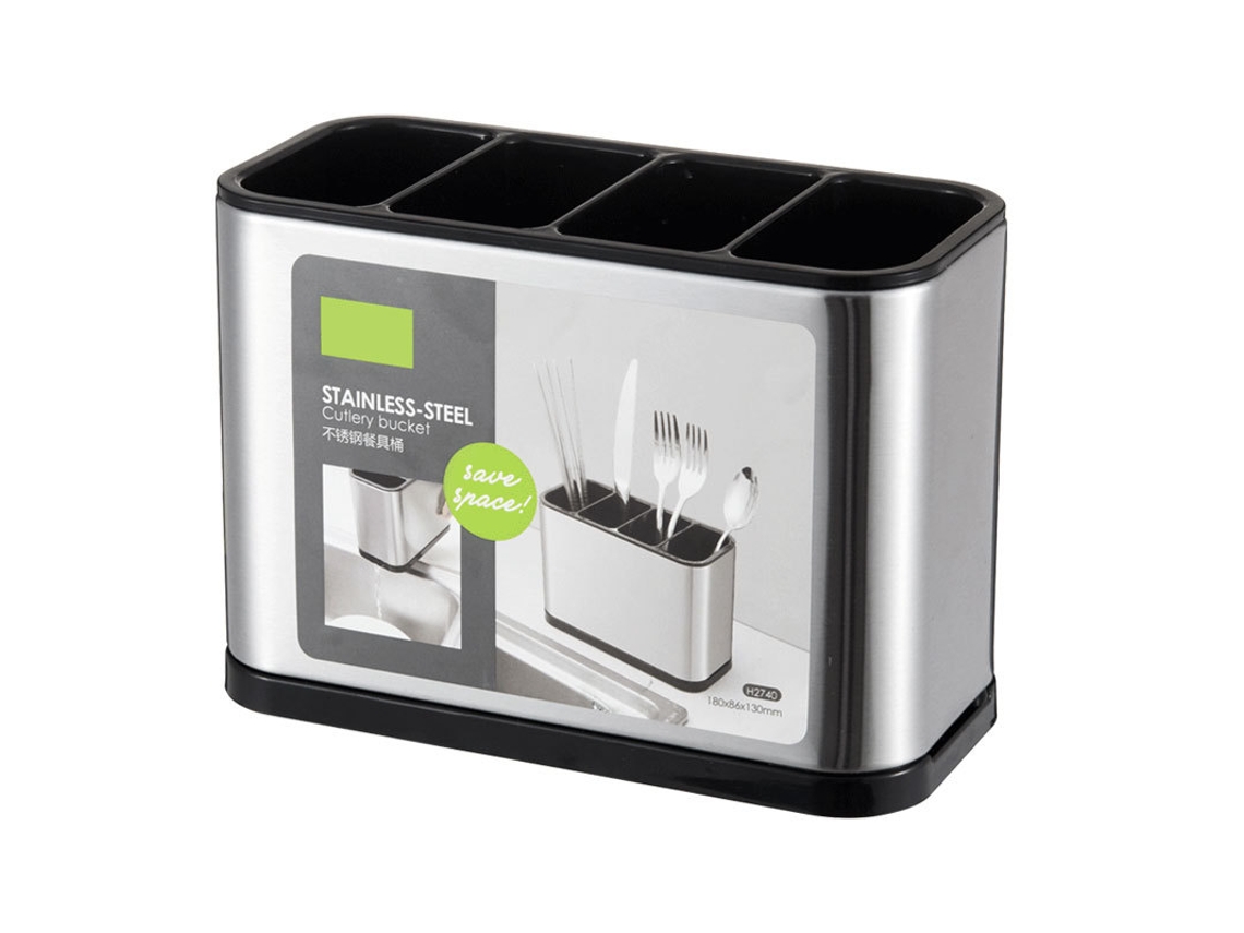 Novo escorredor de aço inoxidável Louça para cozinha, com suporte multifuncional para roupas e utensílios. -aquaforge