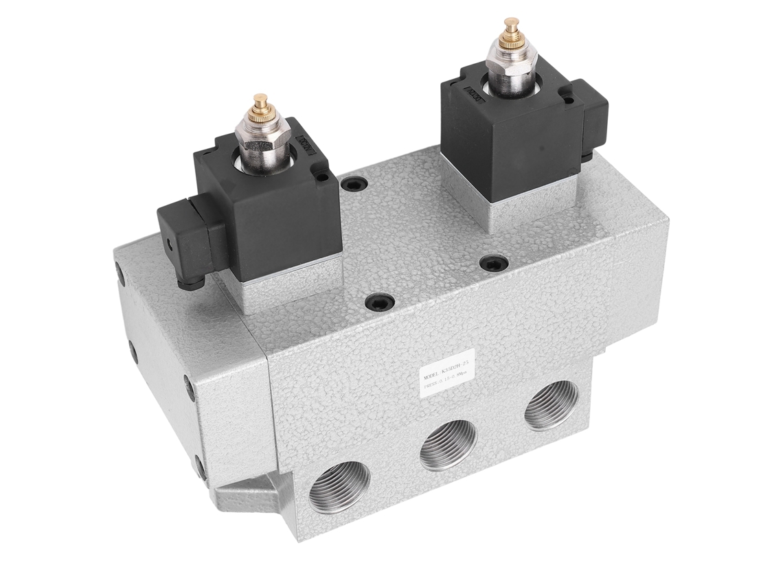Válvula Direcional Solenoide De 3 Vias E 5 Posições Com Controlo Elétrico Laxiscreed