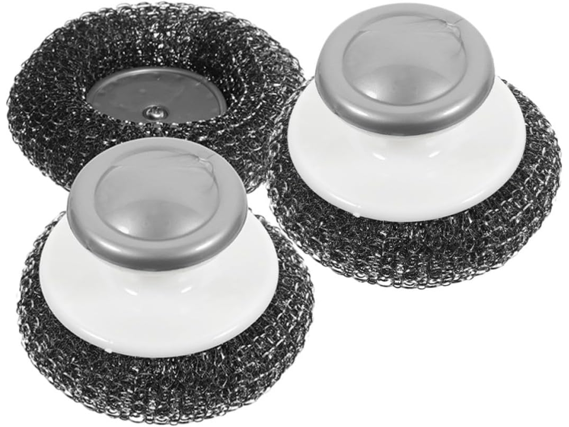 Escova De Lavar Louça Toddmomy Com Cabo, 3 Peças, Resistente Ao Desgaste E Leve, Adequada Para Limpeza De Cozinha Com