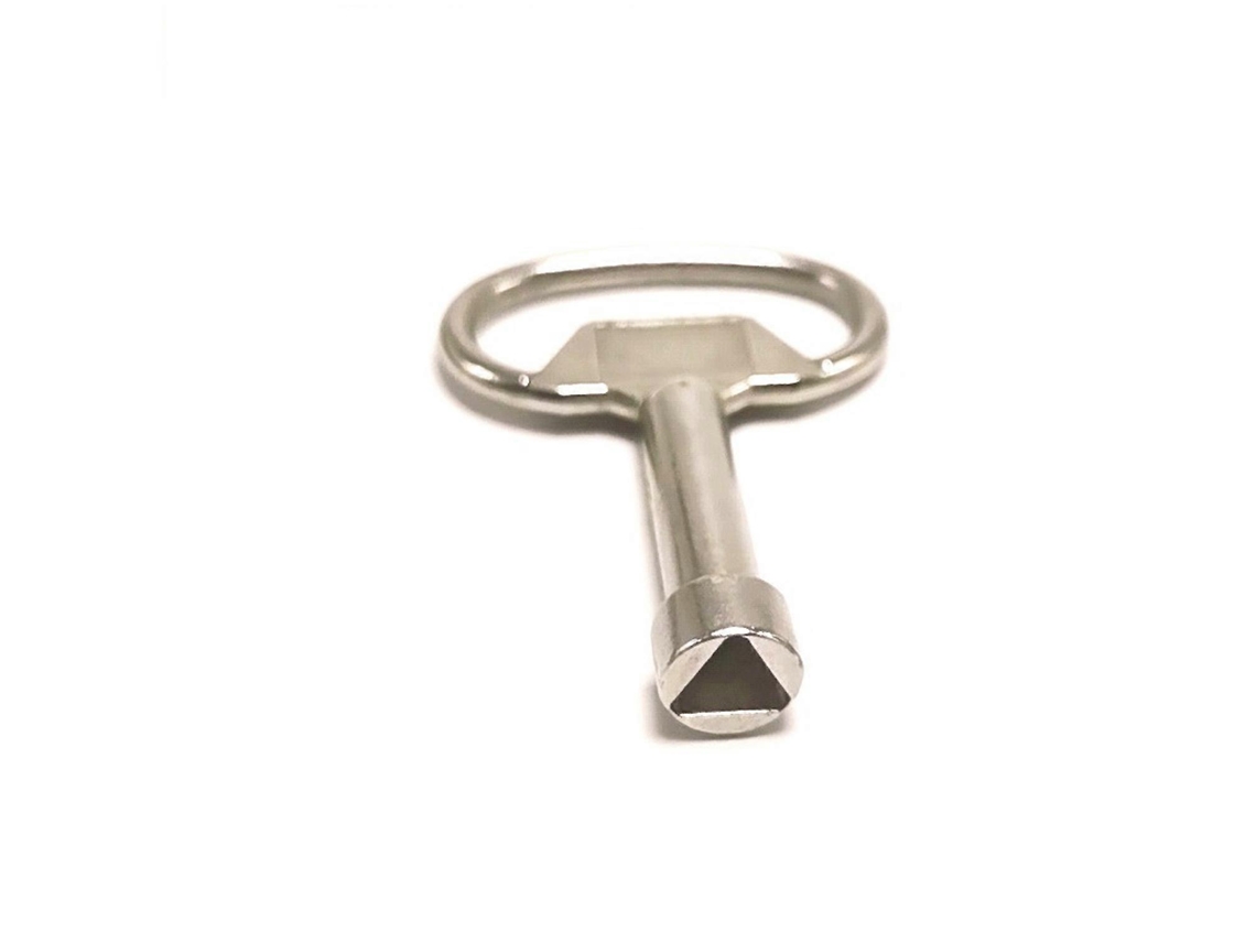 Conjunto de 2 chaves triangulares de metal para cadeado triangular de 8mm | S/MARCA