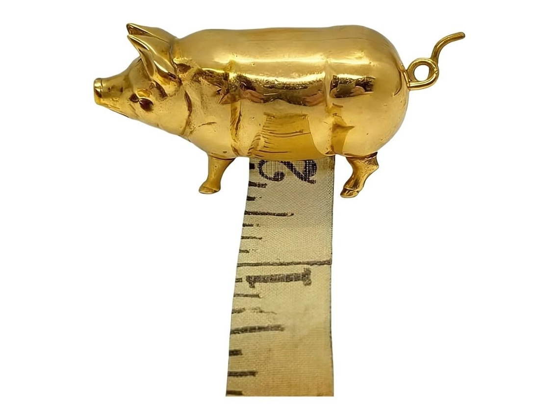 Lurelia Fita Métrica Retrátil Portátil Compacta Metal Para Costura E Artesanato