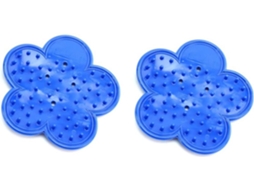Conjunto De 2 Prendedores De Flores De Plástico Azul Com Formato De Espinho | Flexíveis E Fáceis De Usar
