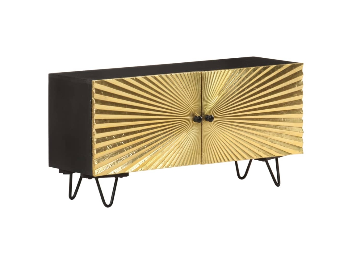 Vidaxl Móvel De Tv 90x30x45 Cm Madeira De Mangueira Maciça