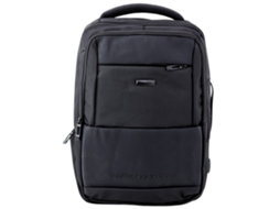 City Business Backpack Usb Chest Strap Black 26l 45cm