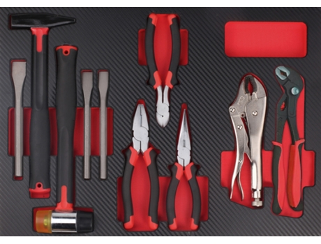 B.TOOL 855006219 Btk 219Eva Carrinho com 219 ferramentas 7 gavetas Eva Trays
