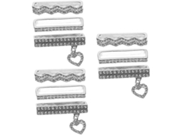 Conjunto De 9 Pingentes Com Strass Para Pulseira Relógio, Decoração