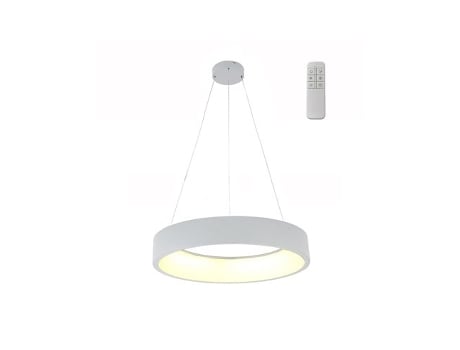 Luminária Pendente Led Lyn Branca 30w 2300lm Cristalrecord