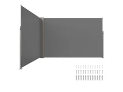 Toldo lateral retrátil VEVOR 200 x 600 cm cerca divisória com tela, cinza