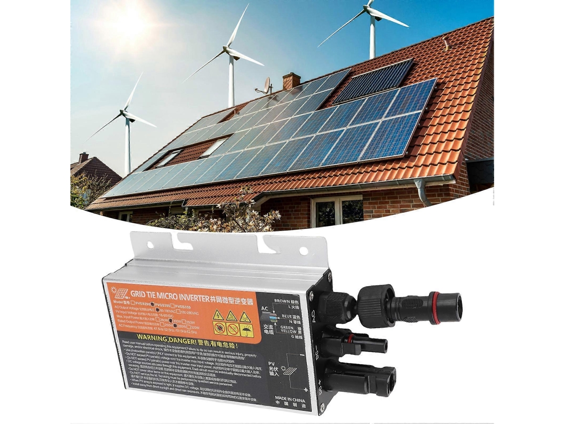 Inversor De Conexão À Rede Solar Pvgs, Inversor De Energia Solar Fotovoltaica, Inversor De Energia 18 60 V, 300 W, 110 V Olysi Shop