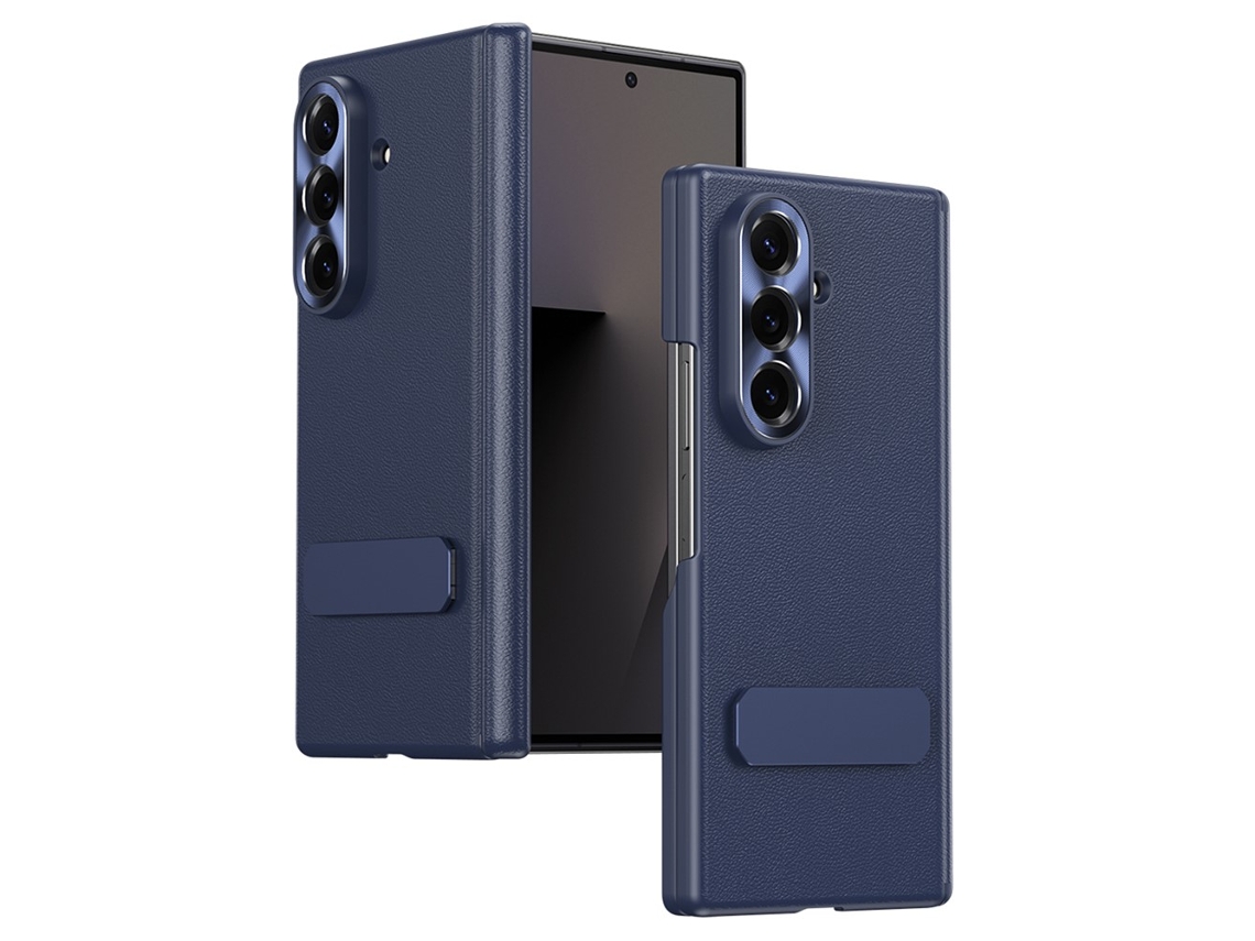 Capa Chrui Para Samsung Galaxy Z Fold 7, Custodia Pieghevole Com Suporte (compatível, Azul)