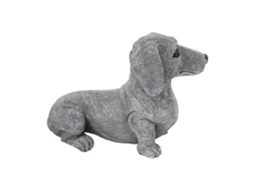 Figura de Dachshund Resina LAXISCREED para Jardim e Casa