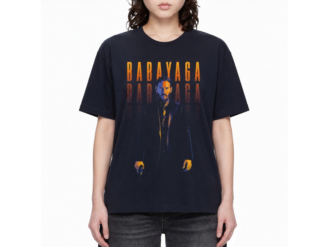 Rockinstone John Wick Baba Yaga Navy Adult T-shirt Size:s