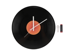 Reloj De Parede Redondo Retro Silencioso 12 Polegadas Operado Por Bateria Laranja Para Cafeterias E Salões