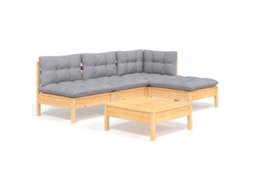 Garden Lounge Set, Garden Lounge Sets Vidaxl Cinzeto Madeira De Pinho (n/a)