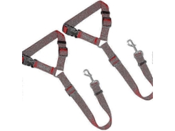 Cinto de Segurança Ajustável para Cães em Carro com Protetor Elástico, Animais Estimação, Arnês Cães. GOKOCO