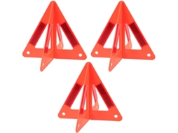 Triângulo de segurança refletivo para carro, 3 peças, duplo.
