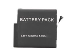 Bateria para câmera de ação 1220mAh totalmente decodificada, bateria recarregável de íon de lítio, resistente a baixas temperaturas, acessório para câmera LAXISCREED