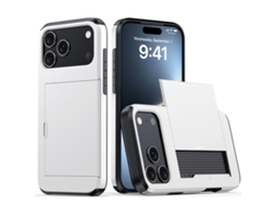 Capa Protetora À Prova De Choque Para Iphone 17 Pro - Compartimento Para Cartão