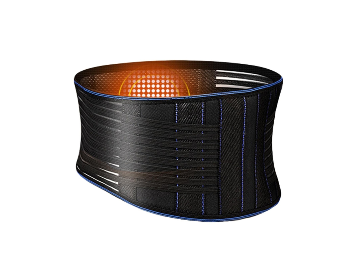 Lurelia Suporte Lombar Para Costas Ajustável Ergonómico Preto
