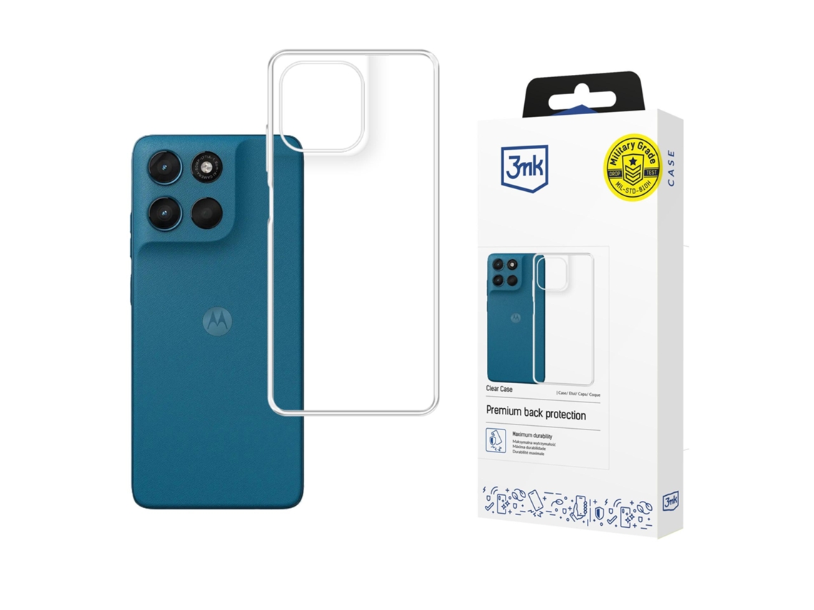 Capa Transparente 3mk Para Motorola Moto G57 Power Com Luz.