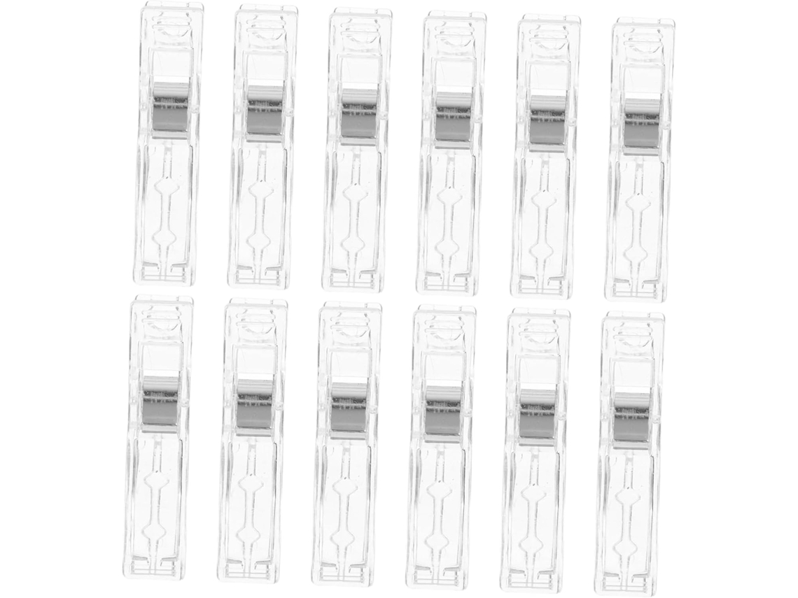 Conjunto De 12 Prendedores De Cortina De Plástico Transparente Para Persianas Plissadas Conjunto De 12 Prendedores De Cortina De Plásti