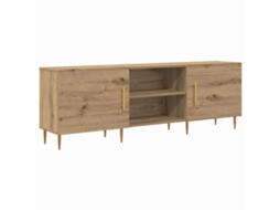 Conjunto 1 Gabinete Para Tv Vidaxl Castanho Derivados De Madeira (150 X 30 X 50 Cm)