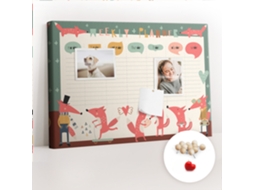 Painel De Cortiça Para Parede Planeador Semanal Infantil Para O Quarto Das Crianças Espelharte (60x40 Cm)