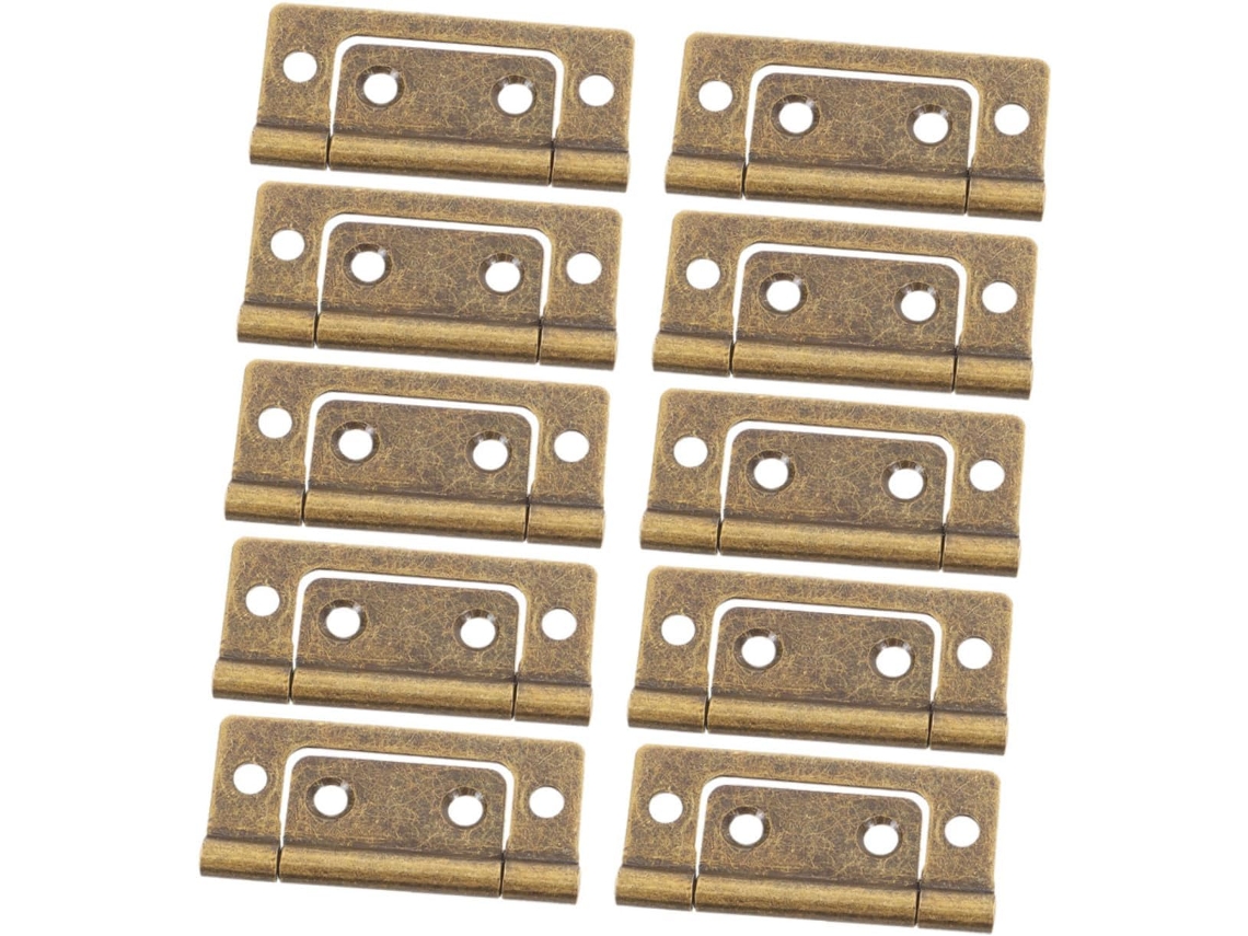 Conjunto De 10 Dobradiças Reforçadas Para Portas Armários Cozinha,