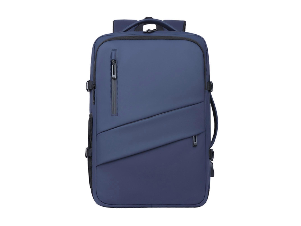 Mochila/bolsa Para Notebook Com Porta Usb Para Carregamento, Ideal Para Uso Executivo, Casual E Escolar, Na Cor Azul.