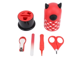 Mali conjunto de Cortador de Unha para Bebê Segurança Infantil Kit de Manicure Cute com Tesoura Pinça Lixa e Caixa