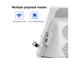 Relógio Alto falante LAXISCREED Carregamento Sem Fio 15w Bluetooth 5.1