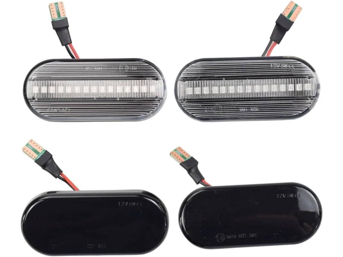 Piscas De Led 2 Peças, Indicadores De Direção Laterais Dinâmicos Sequenciais Para Seat Ibiza Cordoba Toledo Leon