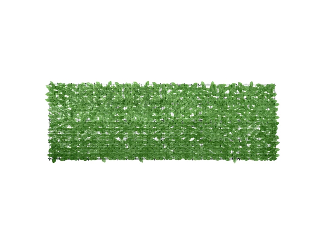 Vidaxl Tela De Varanda Com Folhas Verde 300x100 Cm