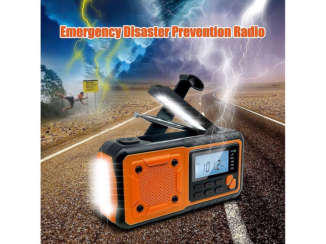 Rádio de Emergência Portátil Manivela Wind Up GOKOCO