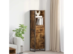 Vidaxl Gabinete De Livros Com Gaveta Carvalho Fumê 43 X 36 X 150.5 Cm