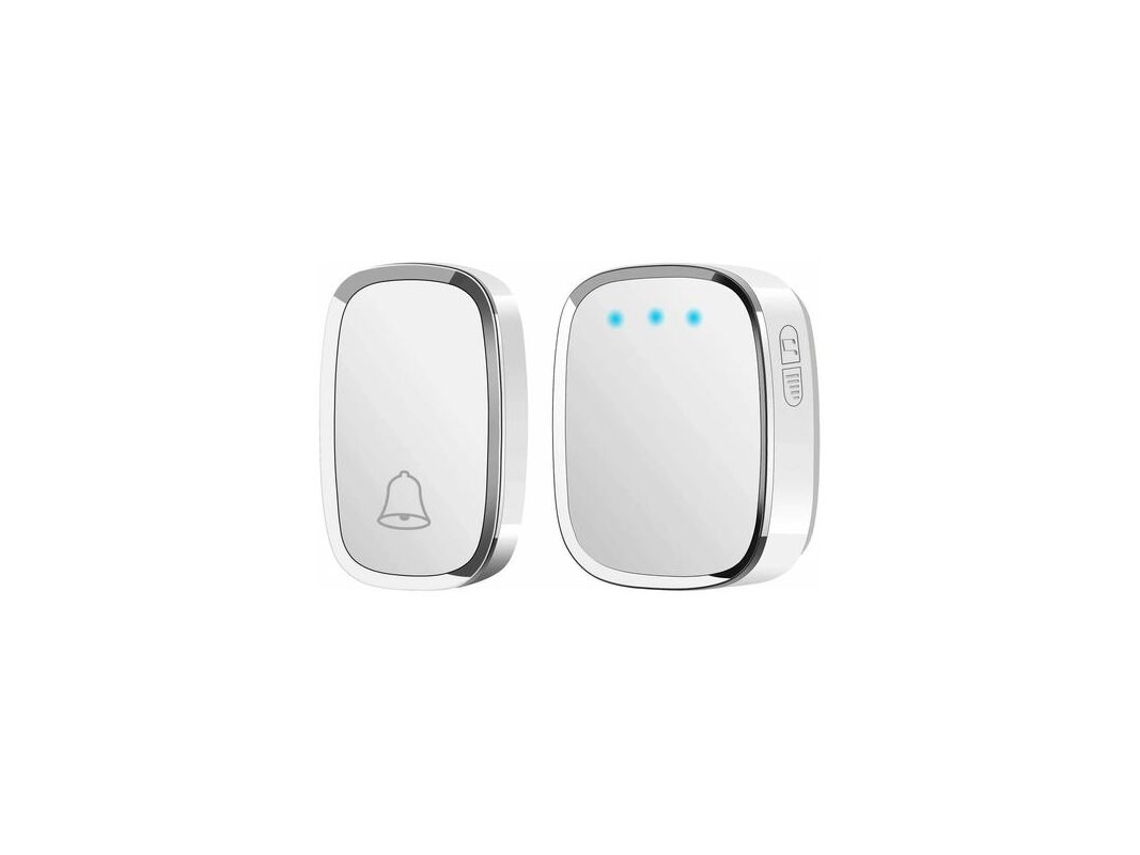 Campainha Sem Fio, À Prova Dágua, Com Alcance De 300 Metros, Inclui 1 Transmissor, 1 Receptor, 36 Toques E 4 Níveis De Volume. Brilvibera