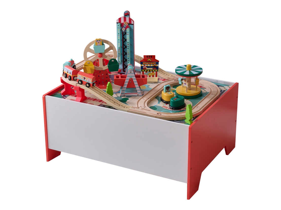 Kids, Mesa Combinada Infantil, Madeira, 30cm, Multicolor Teamson