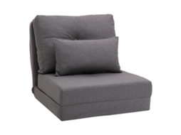 Poltrona No Chão 2 Em 1 Cama Dobrável Com Encosto Ajustável, Sofá No Chão Com Almofadas Decorativas, Linho E Almofada Confortável No Chão Cs