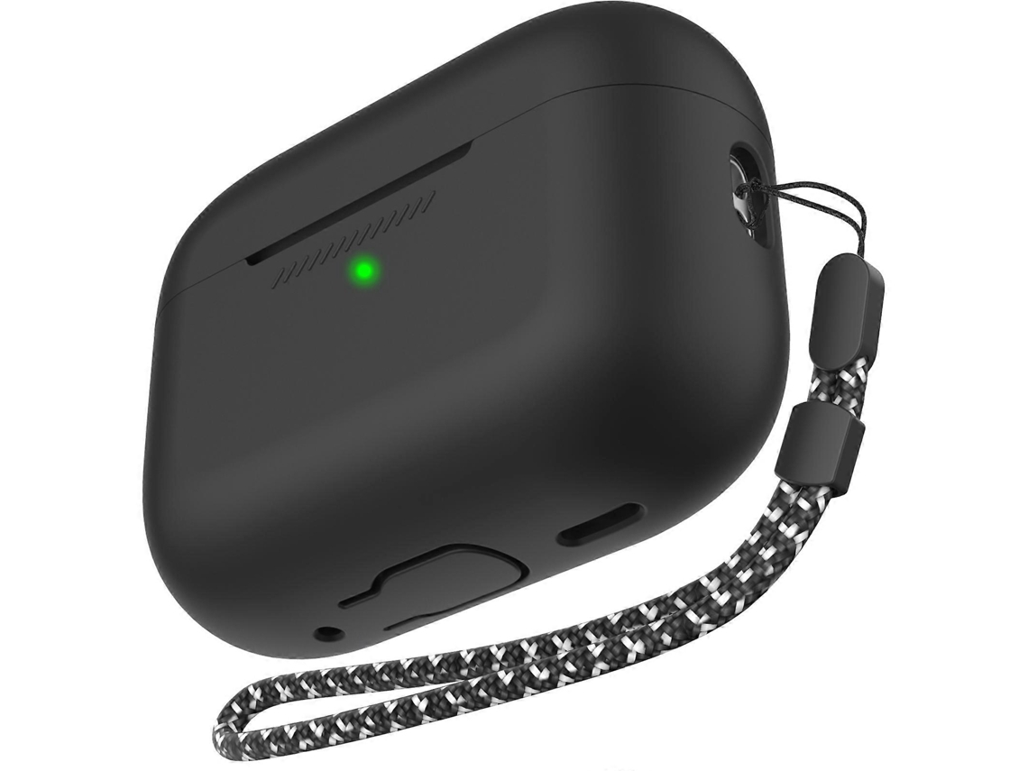 Capa Protetora De Silicone Ahastyle Pt187 De Peça Única Com Cordão Para Airpods Pro 2