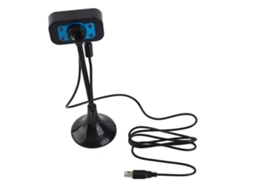 Webcam (alta definição, luz de preenchimento LED)