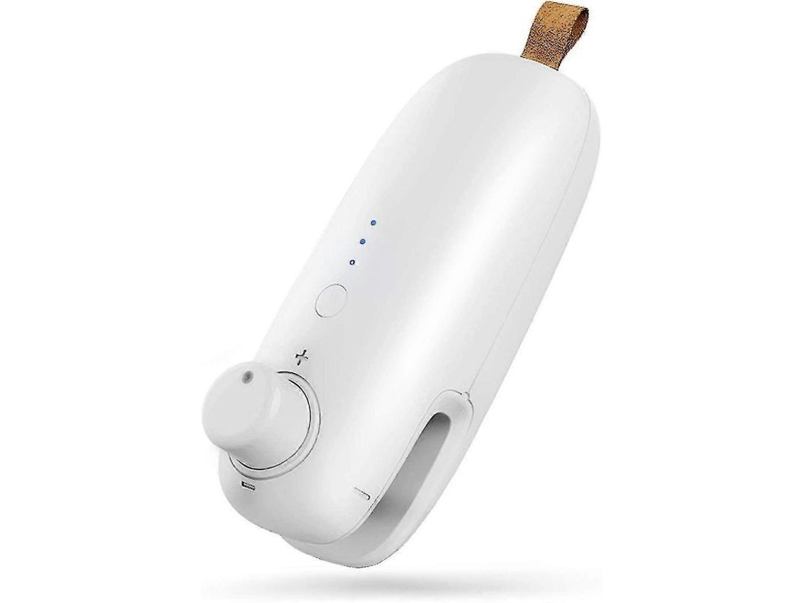 Seladora e cortadora manual portátil Sache Sealer Mini USB 2026, recarregável, 2 em 1.