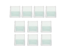 Pacote Com 1000 Lâminas Quadradas Em Branco Para Microscópio Óptico.